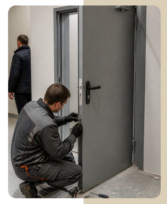 Ремонт противопожарной двери в Большой Камне по цене 6592 р. | ДвериЛегко-Бль