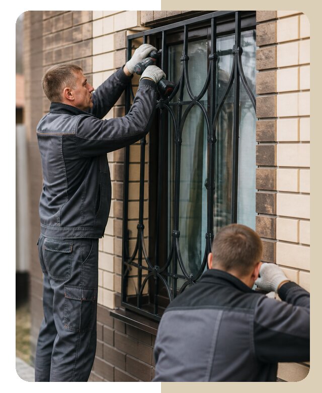 Установка решеток в дом в Большой Камне по цене от 3549 р. | ДвериЛегко-Бль