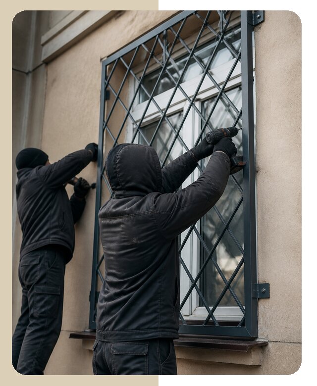 Установка антивандальных решеток на окна в Большой Камне